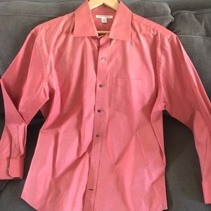 Vibrant Red Men’s Button Down Shirt